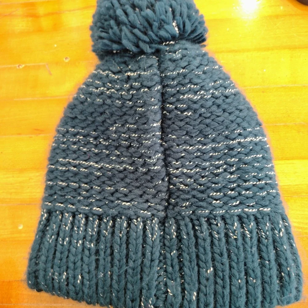 Carhartt Womens‎ Teal Blue Knit Pom Beanie Fleece Lined Winter Hat AH5469-W